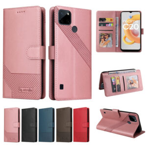 Realme C Serie Handyhülle Geschäft Einfarbig Realme C21Y PU #2140