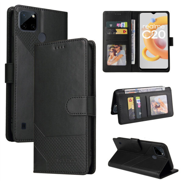 Realme C Serie Handyhülle Geschäft Einfarbig Realme C21Y PU #2140 – Bild 4
