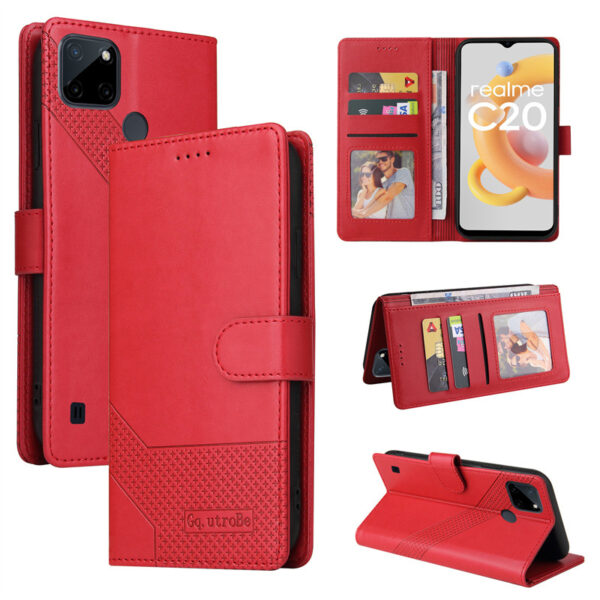 Realme C Serie Handyhülle Geschäft Einfarbig Realme C21Y PU #2140 – Bild 5