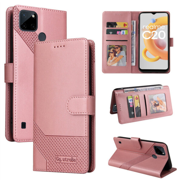 Realme C Serie Handyhülle Geschäft Einfarbig Realme C21Y PU #2140 – Bild 6