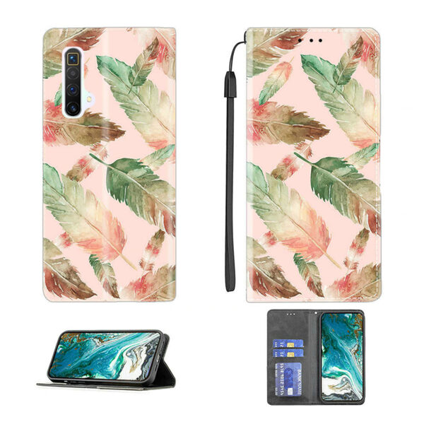 Realme X Serie Realme X3 SuperZoom Handyhülle mit künstlerischem Blattmuster